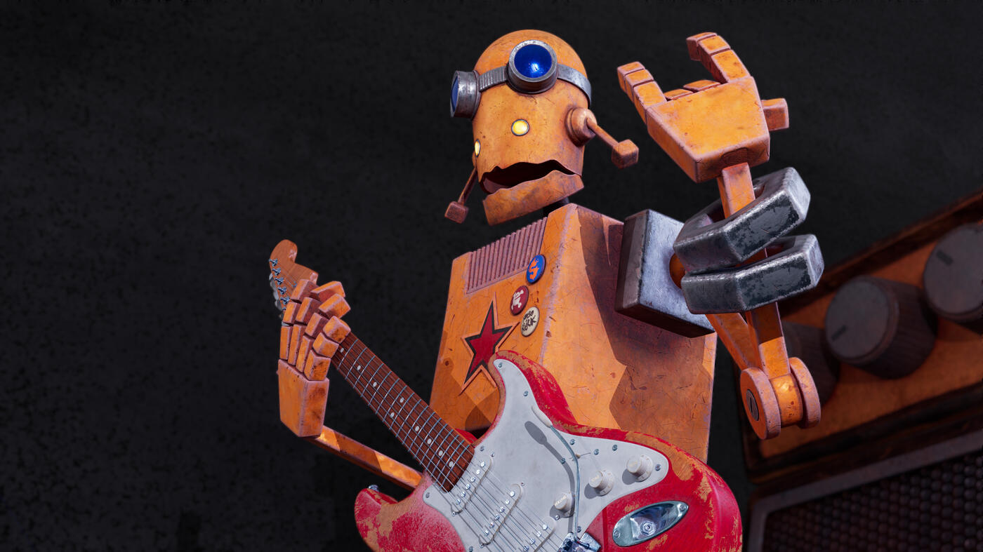 Rocky the Robot Software Used: Maya, Substance 3D Painter