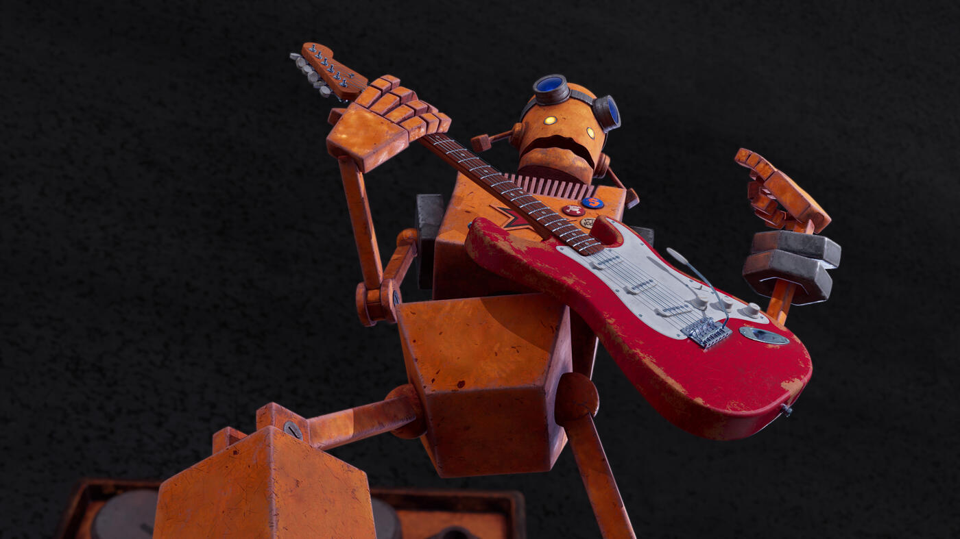 Rocky the Robot Software Used: Maya, Substance 3D Painter